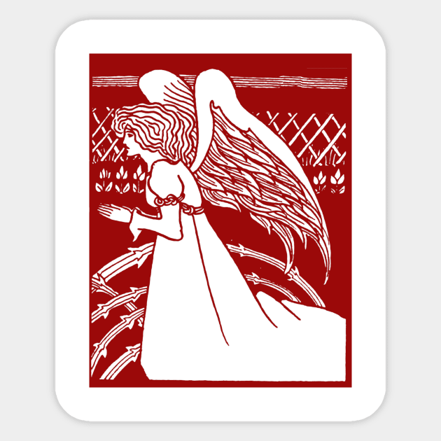 Art Nouveau Angel Sticker by Pixelchicken